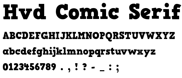 HVD Comic Serif Bold font